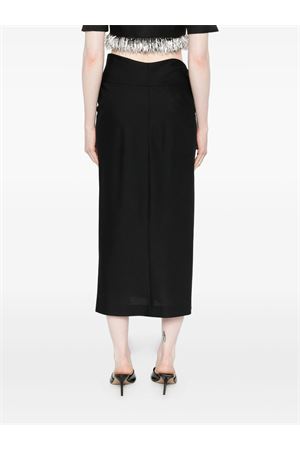 Gonna midi in misto lana nera ALBERTA FERRETTI | A010266350555